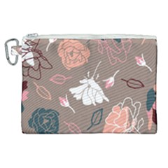 Rose -01 Canvas Cosmetic Bag (xl) by LakenParkDesigns