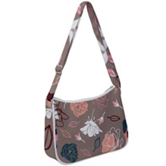 Rose -01 Zip Up Shoulder Bag by LakenParkDesigns