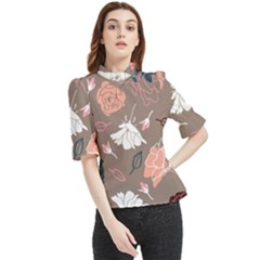 Rose -01 Frill Neck Blouse