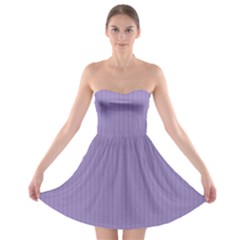 Bougain Villea Purple & Black - Strapless Bra Top Dress by FashionLane