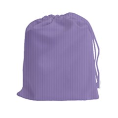 Bougain Villea Purple & Black - Drawstring Pouch (2xl) by FashionLane