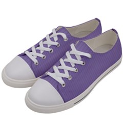 Bougain Villea Purple & Black - Women s Low Top Canvas Sneakers by FashionLane