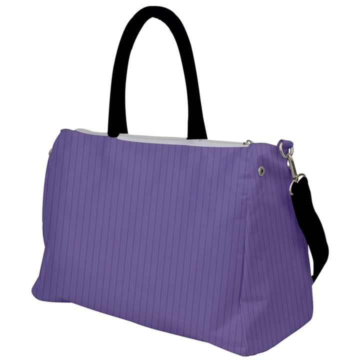 Bougain Villea Purple & Black - Duffel Travel Bag