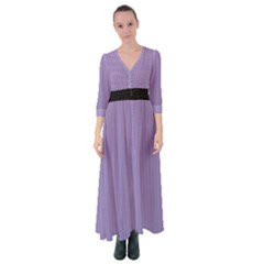 Bougain Villea Purple & Black - Button Up Maxi Dress by FashionLane