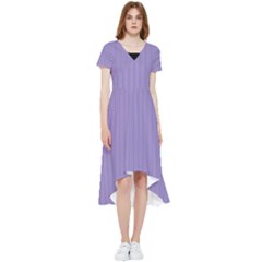 Bougain Villea Purple & Black - High Low Boho Dress by FashionLane