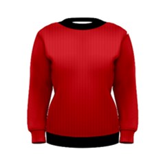 Amaranth Red & Black - Women s Sweatshirt by FashionLane