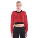 Amaranth Red & Black - Cropped Sweatshirt View1