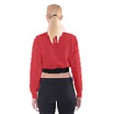 Amaranth Red & Black - Cropped Sweatshirt View2