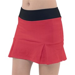 Amaranth Red & Black - Tennis Skorts by FashionLane