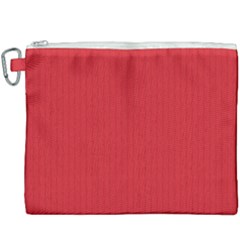 Amaranth Red & Black - Canvas Cosmetic Bag (xxxl) by FashionLane