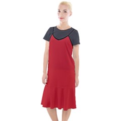 Amaranth Red & Black - Camis Fishtail Dress by FashionLane