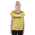 Arylide Yellow & Black - Cap Sleeve Top View1