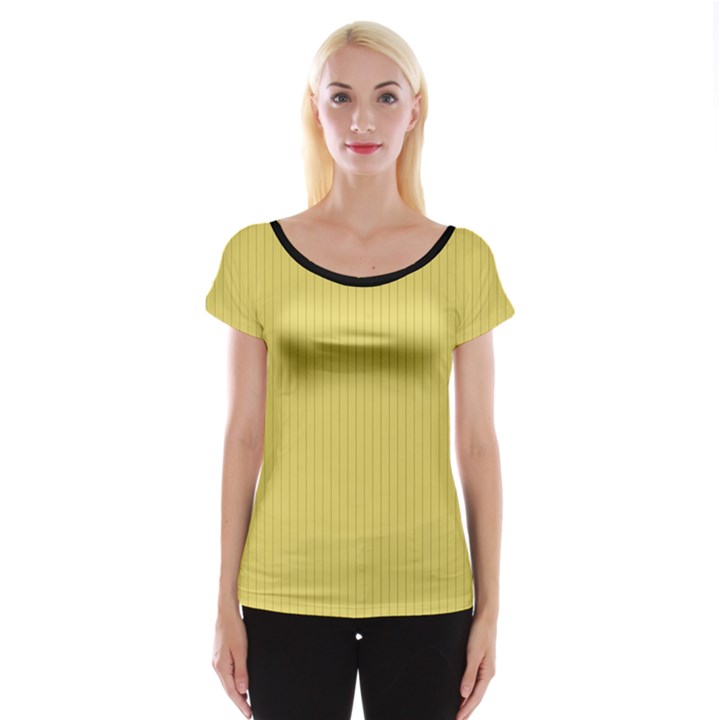 Arylide Yellow & Black - Cap Sleeve Top