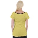 Arylide Yellow & Black - Cap Sleeve Top View2