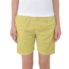 Arylide Yellow & Black - Women s Basketball Shorts by FashionLane