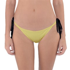 Arylide Yellow & Black - Reversible Bikini Bottom by FashionLane