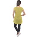 Arylide Yellow & Black - Cap Sleeve High Low Top View2