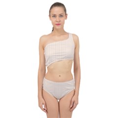 Antique White & Black - Spliced Up Two Piece Swimsuit by FashionLane