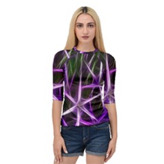 Neurons Brain Cells Imitation Quarter Sleeve Raglan Tee