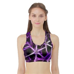 Neurons Brain Cells Imitation Sports Bra With Border