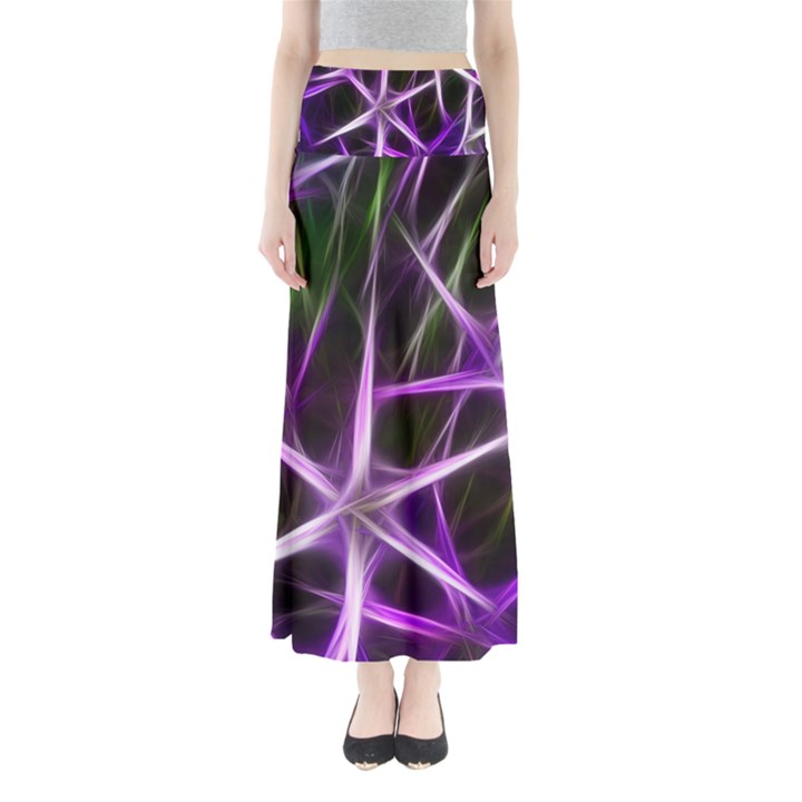 Neurons Brain Cells Imitation Full Length Maxi Skirt