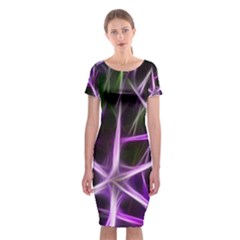 Neurons Brain Cells Imitation Classic Short Sleeve Midi Dress