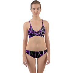 Neurons Brain Cells Imitation Wrap Around Bikini Set