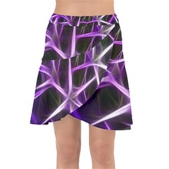 Neurons Brain Cells Imitation Wrap Front Skirt