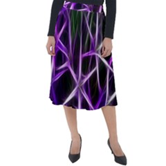 Neurons Brain Cells Imitation Classic Velour Midi Skirt  by HermanTelo