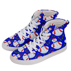 Seamless Snow Cool Men s Hi-top Skate Sneakers by HermanTelo