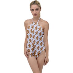 Gingerbread Men Go With The Flow One Piece Swimsuit by Mariart