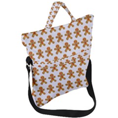 Gingerbread Men Fold Over Handle Tote Bag by Mariart