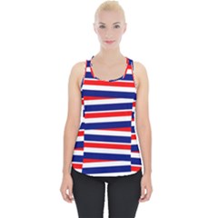 Patriotic Ribbons Piece Up Tank Top