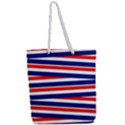 Patriotic Ribbons Full Print Rope Handle Tote (Large) View2