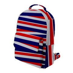 Patriotic Ribbons Flap Pocket Backpack (large)