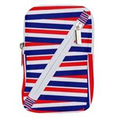 Patriotic Ribbons Belt Pouch Bag (large)