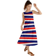 Patriotic Ribbons Summer Maxi Dress