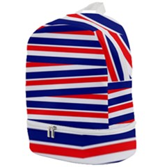 Patriotic Ribbons Zip Bottom Backpack by Mariart