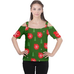 Christmas 001 Cutout Shoulder Tee