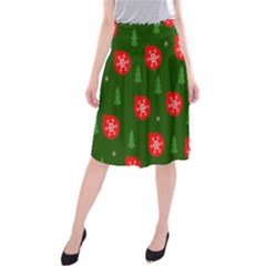 Christmas 001 Midi Beach Skirt