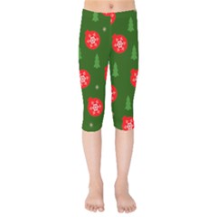 Christmas 001 Kids  Capri Leggings 