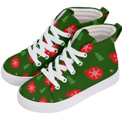 Christmas 001 Kids  Hi-top Skate Sneakers by MooMoosMumma