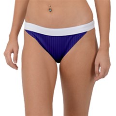 Berry Blue & White - Band Bikini Bottom by FashionLane