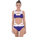 Berry Blue & White - Bandaged Up Bikini Set  View1