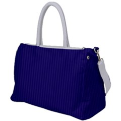 Berry Blue & White - Duffel Travel Bag by FashionLane