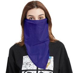 Berry Blue & White - Face Covering Bandana (triangle) by FashionLane