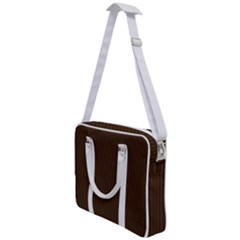 Brunette Brown & White -  Cross Body Office Bag