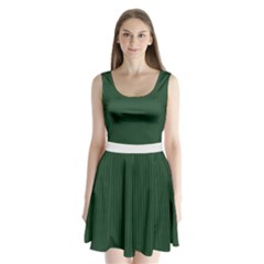 Eden Green & White - Split Back Mini Dress  by FashionLane