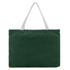 Eden Green & White - Zipper Medium Tote Bag by FashionLane