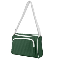 Eden Green & White - Front Pocket Crossbody Bag by FashionLane